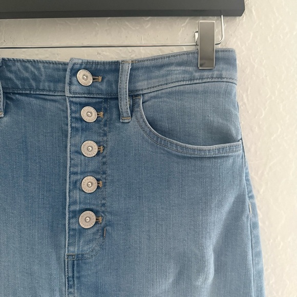Banana Republic Button Fly Jean Denim Skirt - Picture 3 of 4